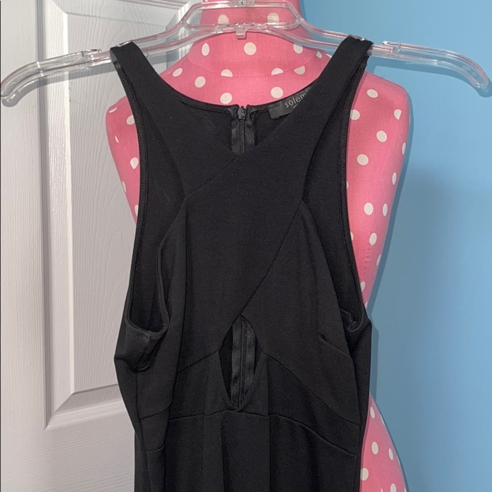 Black mini dress
